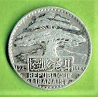 LIBAN / 10 PIASTRES / 1929 / ARGENT / 1.91 G / 17 Mm - Líbano