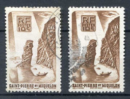 SAINT PIERRE Et MIQUELON < VARIETE De COULEUR Du N° 325 Ø Oblitéré Used Ø - BRUN CLAIR Et BRUN FONCÉ - Used Stamps