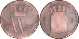 Pays-Bas - 1828 - 1 Cent - Guillaume 1er - Torche - 03-152 - 1815-1840: Willem I