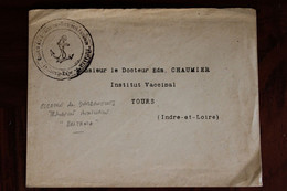 1915 Escadre Des Dardanelles Transport Auxiliaire BRITANNIA  Armée Orient Hôpital Militaire Cover WW1 Médecin Major - Guerre De 1914-18