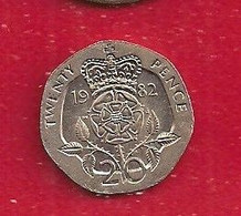 GRANDE BRETAGNE - 20 PENCE - ELISABETH II - 1982 - E. 2 Pence