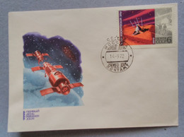 Astronautics. Cosmos. First Day. 1972. Stamp. Postal Envelope. The USSR. - Collezioni