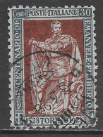Italia Italy 1928 Regno Emanuele Filiberto C30 11 Sa N.228 US - Used
