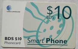 Barbados $10 Chip Card Cable And Wireless Smart Phone - Barbades