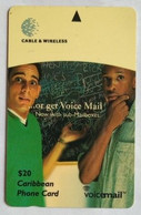 Barbados $20 Cable And Wireless 323CBDA Voicemail - Barbados