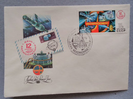 Astronautics. Intercosmos. First Day. 1979. Stamp. Postal Envelope. The USSR. - Colecciones
