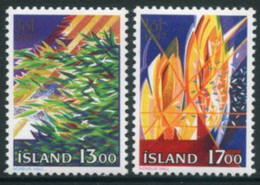 ICELAND 1987 Christmas MNH / **.  Michel 678-79 - Unused Stamps