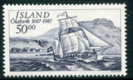 ICELAND 1987 Olavsvik Trading Station Tercentenary MNH / **.  Michel 663 - Unused Stamps