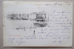 CPA   MARSEILLE ( 13 )  Précurseur Fin XIX ème 1898 - Quai De La Fraternité - 1898  BE - Oude Haven (Vieux Port), Saint Victor, De Panier