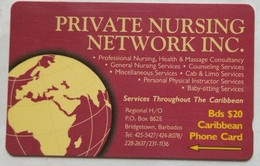 Barbados BDS$20 Cable And Wireless 263CBDA Private Nursing Network - Barbados