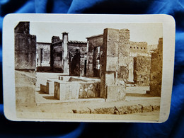 Photo CDV Anonyme Pompei - Ruines Pompei Circa 1873 L595A - Old (before 1900)