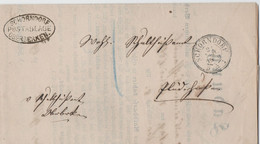 WURTTEMBERG  1869 Letter/ Brief With/mit Cancel/ Stempel SCHORNDORF/POSTABLAGE/OBERBERKEN - Wurttemberg