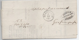 WURTTEMBERG  1869 Letter/ Brief With/mit Cancel/ Stempel BESIGHEIM/POSTABLAGE/LOECHGAU - Wurttemberg