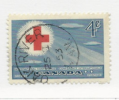 32725) Canada Postmark Cancel Manitoba MB Oak River - Historia Postale