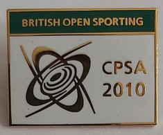 British Open Sporting (CPSA) Clay Pigeon Shooting Association SHOOTING Archery PIN A6/5 - Bogenschiessen