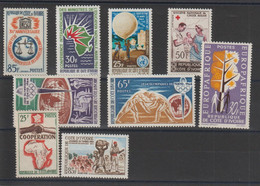 Cote D'Ivoire 1963-64 Divers Du 221 Au 229, 9 Val ** MNH - Côte D'Ivoire (1960-...)