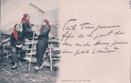 Val D'Illiez VS, Paysannes Au Foulard Rouge (23.2.1900) - Val-d'Illiez 