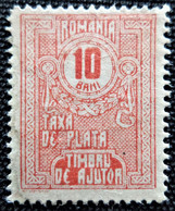 Timbre Taxe De Roumanie 1916 Numeral Stamps  Y&T N° 49 - Postage Due
