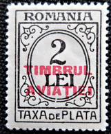 Timbre Taxe De Roumanie 1931 Numeral Stamps Y&T N° 87 - Strafport
