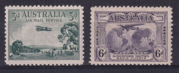 AUSTRALIA - 1929/31 - POSTE AERIENNE YVERT N° 2/3 * MLH - COTE = 30 EUR. - - Ungebraucht
