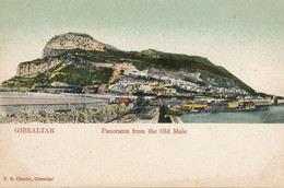 Gibraltar Panorama From The Old Mole Undivided Back Edit Cumbo - Gibraltar