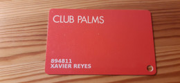Casino Card - Club Palms - Tarjetas De Casino