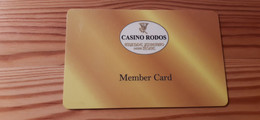 Casino Card Greece - Casino Rodos - Casinokarten