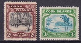 COOK - 1944 - YVERT N° 69/70 ** MNH - COTE = 50.5 EUR. - - Islas Cook