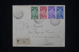 VATICAN - Enveloppe En Recommandé Pour Rome En 1939 - L 120595 - Storia Postale