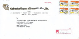 Portugal Registered Cover VILA REAL Cancel - Covers & Documents