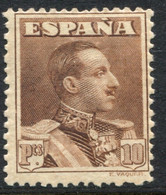 Edifil 323* Alfonso XIII Tipo Vaquer 10 Pts Nuevo Con Charnela - Nuevos