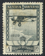 Edifil 453* Exposiciones De Sevilla Y Barcelona Aéreo 4 Pts Nuevo Con Charnela - Nuevos