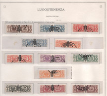 1945 Pacchi Luogotenenza Serie Cpl US - Usati