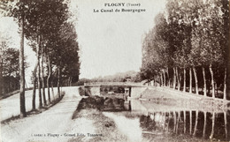 Flogny - Vue Sur Le Canal De Bourgogne - Chemin De Halage - Pont - Flogny La Chapelle