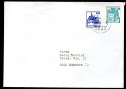 BERLIN PU70 A1/001 Privat-Umschlag BURG ELTZ Gebraucht Berlin - München 1986 - Private Covers - Used