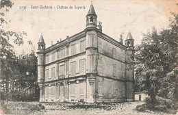 83 Saint Zacharie Chateau De Saporta Cachet 1905 - Saint-Zacharie
