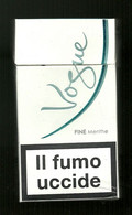 Tabacco Pacchetto Di Sigarette Italia - Vogue Fine Menthe Da 20 Pezzi - Vuoto - Etuis à Cigarettes Vides