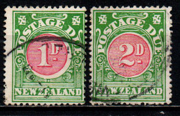 NUOVA ZELANDA - 1904 - NUMERAL - POSTAGE DUE STAMPS - USATI - Impuestos