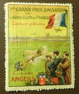 Werbemarke Cinderella Poster Stamp  Grand Prix D Aviation Aero Club De France  Angers 1912  #Werbe26 - Cinderellas