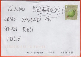 BELGIO - BELGIE - BELGIQUE - 2022 - 1 Coilstamp Gooseberry - Viaggiata Da Herstal Per Forlì, Italy - Lettres & Documents