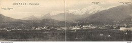 (D) Italia CUORGNE. Panorama Vers 1908 Carte Panoramique Double 28 X 9 Cm - Other & Unclassified