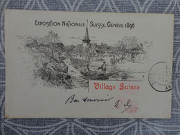 Suisse Genève - Exposition Nationale Suisse Genève 1896 - Village Suisse 1896-09-19 EM - GE Geneva