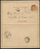 1893 Argentina 3c RIVADAVIA Stationery Lettercard Sucursal Centro Oeste, Buenos Aires - Abonados Centro Oeste - Cartas & Documentos