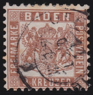 Baden   .    Michel   .   20        .   O     .   Gestempelt   .   /    .   Cancelled - Used