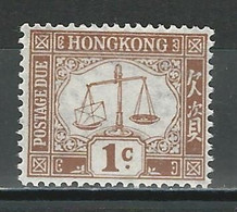 Hong Kong SG D1a, Mi P1Y ** MNH Wm Sideways - Impuestos