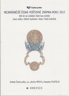 Special Sheet POFIS ACP 20 - Most Beautiful Czech Stamp Of 2012 - Otros & Sin Clasificación