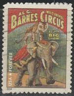 VERINIGTE STAATEN ETATS UNIS USA 2014 VINTAGE CIRCUS POSTERS: ELEPHANT F USED SC 4901 MI 5087 YT 4704 SG 5516 - 2011-...