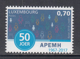2018 Luxembourg APEMH Parents Of Mentally Handicapped Health Complete Set Of 1 MNH @ Below Face Value - Ongebruikt