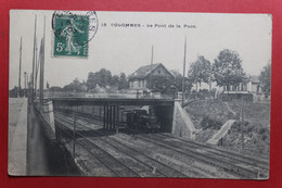 28439  CPA   COLOMBES : Le Pont De La Puce !!1907 !! Train !! RARE !! - Colombes