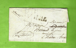 LAC PORT PAYE LE MANS 1825 LETTRE DE COMMERCE Pour Rivaud à  ChateauBriand  Loire Atlantique - 1801-1848: Vorläufer XIX